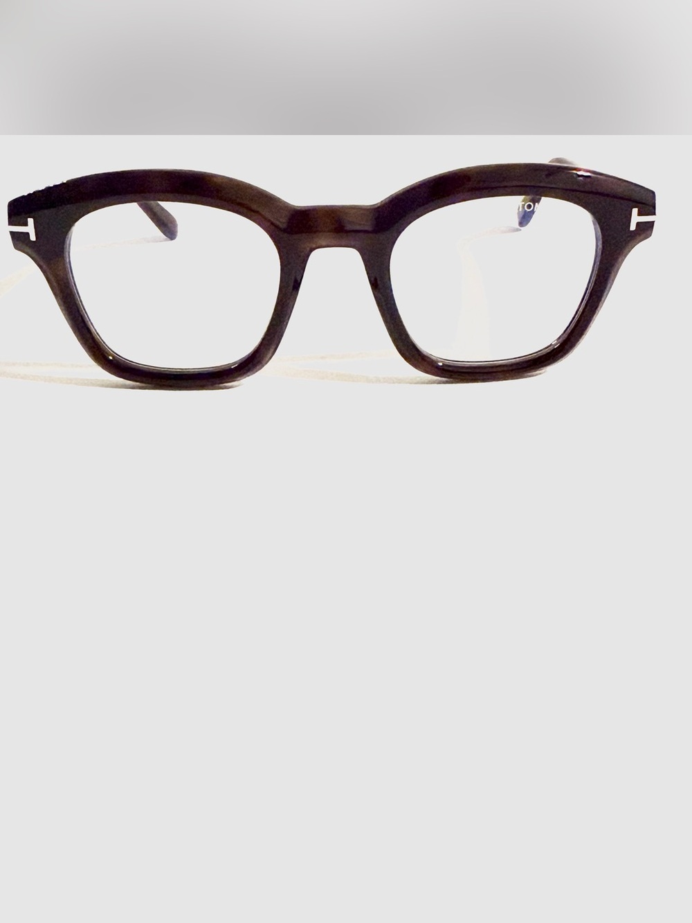 Tom Ford Black Thick Square Frame Sunglasses
